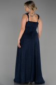 Long Navy Blue Oversized Evening Dress ABU3174