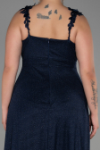 Long Navy Blue Oversized Evening Dress ABU3174