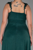 Long Emerald Green Oversized Evening Dress ABU3174