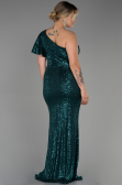 Long Emerald Green Oversized Evening Dress ABU1893