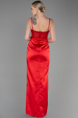 Long Red Satin Evening Dress ABU3312