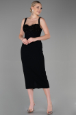 Midi Black Night Dress ABK1819