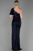 Long Navy Blue Mermaid Evening Dress ABU1891
