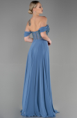 Long Indigo Chiffon Evening Dress ABU3310