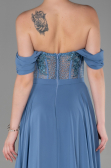 Long Indigo Chiffon Evening Dress ABU3310