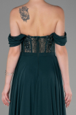 Long Emerald Green Chiffon Evening Dress ABU3310