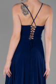 Navy Blue Long Prom Gown ABU1305