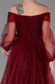 Burgundy Long Engagement Dress ABU1468