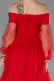 Red Long Engagement Dress ABU1468