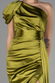 Long Pistachio Green Prom Gown ABU3325