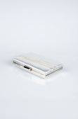 Silver Plaster Fabric Night Bag SH819