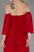 Long Red Chiffon Prom Gown ABU2457