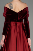 Long Burgundy Evening Dress ABU2083