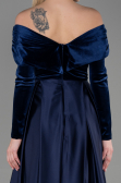 Long Navy Blue Evening Dress ABU2083