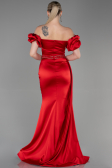 Long Red Satin Evening Dress ABU3331