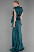 Long Emerald Green Satin Evening Dress ABU2133