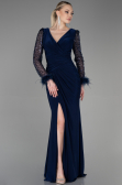 Long Navy Blue Evening Dress ABU3008