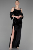 Long Black Velvet Evening Dress ABU3335