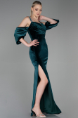 Long Emerald Green Velvet Evening Dress ABU3335