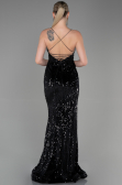 Long Black Velvet Mermaid Evening Dress ABU2787