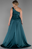 Long Emerald Green Plus Size Evening Dress ABU3171