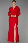 Long Red Plus Size Evening Dress ABU2832