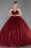 Long Burgundy Haute Couture ABU2138