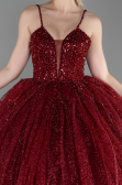Long Burgundy Haute Couture ABU2138