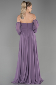 Long Lavender Chiffon Prom Gown ABU2457