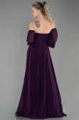 Purple Long Chiffon Prom Gown ABU2457