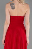Long Red Chiffon Evening Dress ABU3343