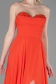 Long Orange Chiffon Evening Dress ABU3343