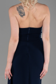 Long Navy Blue Prom Gown ABU3344