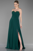 Long Emerald Green Chiffon Evening Dress ABU3343