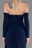 Long Navy Blue Evening Dress ABU3351