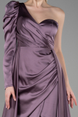 Lavender Long Satin Evening Dress ABU1715