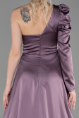 Lavender Long Satin Evening Dress ABU1715