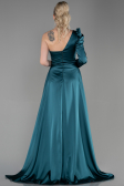 Long Emerald Green Satin Evening Dress ABU1715