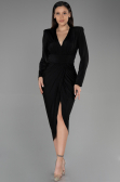 Midi Black Invitation Dress ABK1861