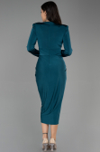 Midi Emerald Green Invitation Dress ABK1861
