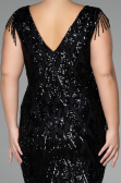 Midi Black Plus Size Invitation Dress ABK1873