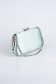 Turquoise Satin Night Bag SH834