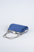 Navy Blue Satin Night Bag SH834