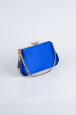 Sax Blue Satin Night Bag SH834