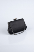 Black Satin Night Bag SH834