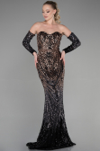 Long Black Mermaid Prom Dress ABU3396
