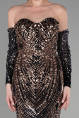 Long Black Mermaid Prom Dress ABU3396