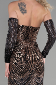 Long Black Mermaid Prom Dress ABU3396