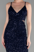 Short Navy Blue Evening Dress ABK1541