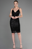 Short Black Evening Dress ABK1541